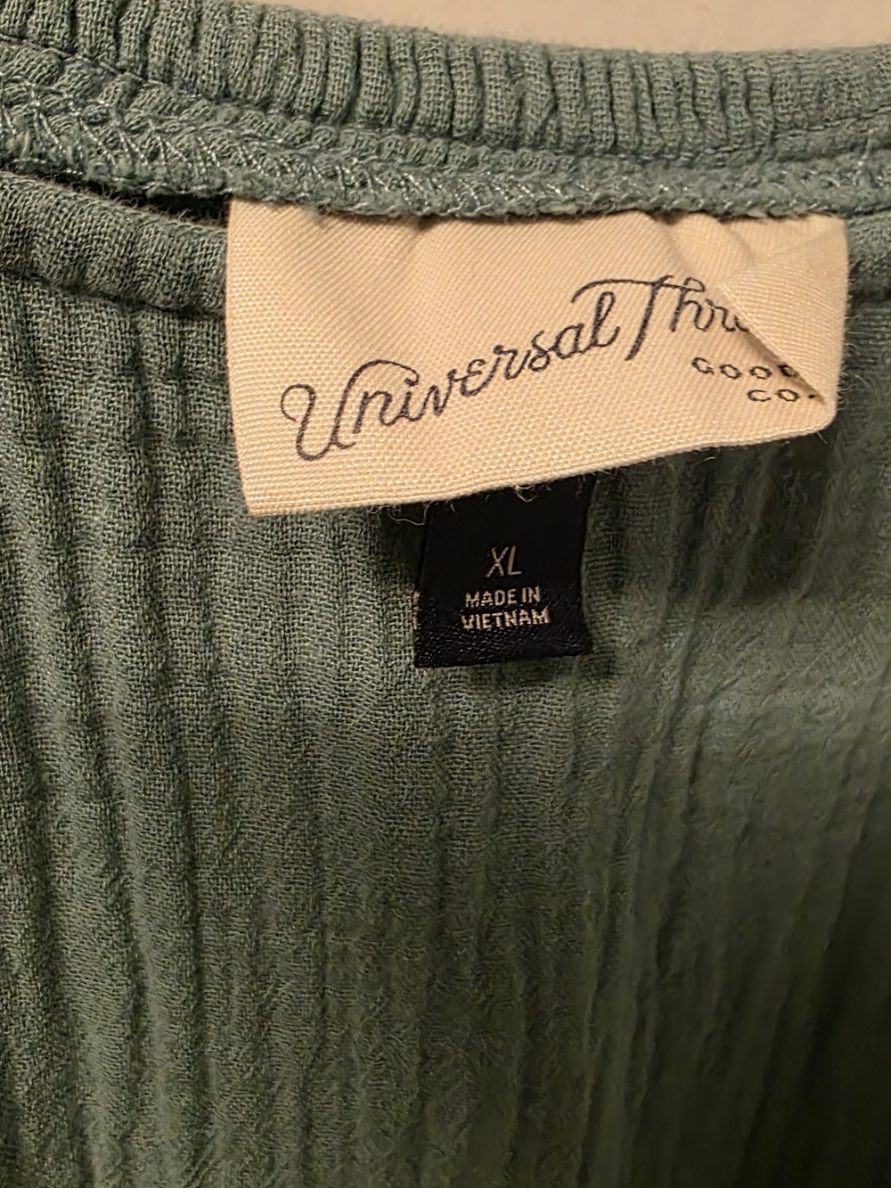 Universal Thread Long Sleeve Sage Green Gauze Maxi Dress - Picture 2 of 4